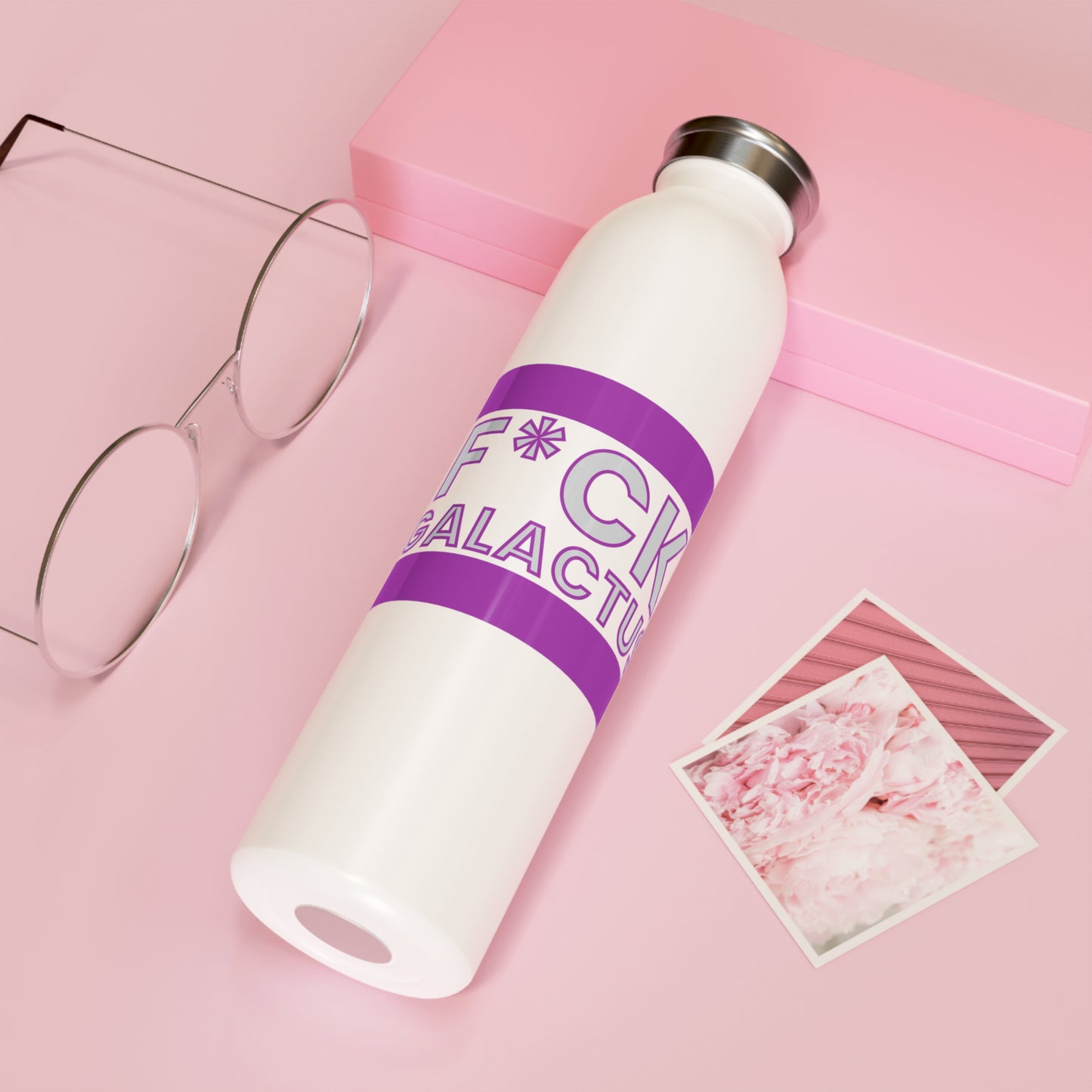 "fuck galactus" Marvel Snap Slim Water Bottle