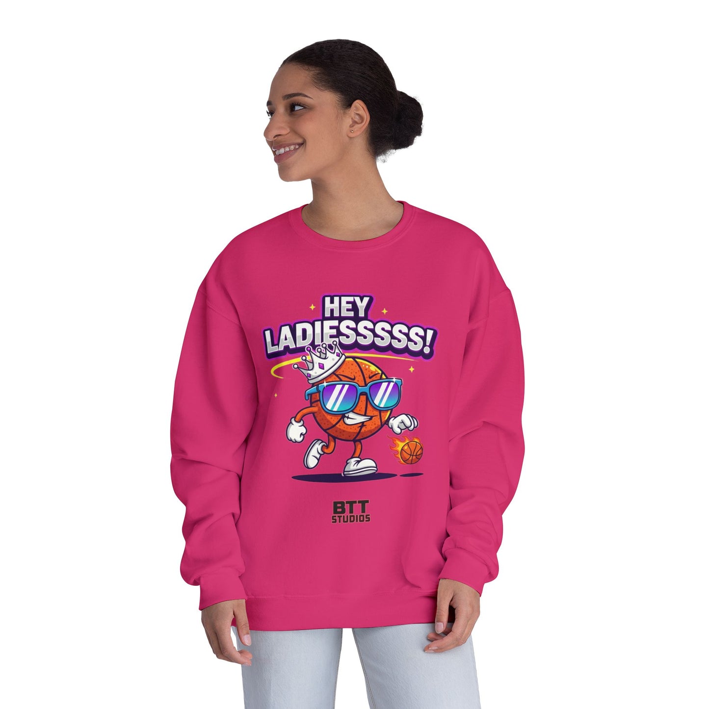 Hey Ladies Crown Crewneck Sweatshirt (Mult Colors)