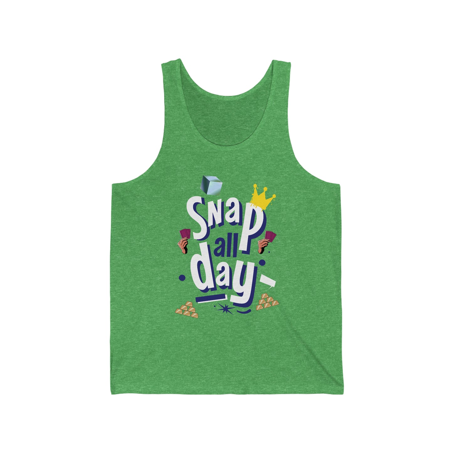 "snap all day" Marvel Snap Unisex Jersey Tank