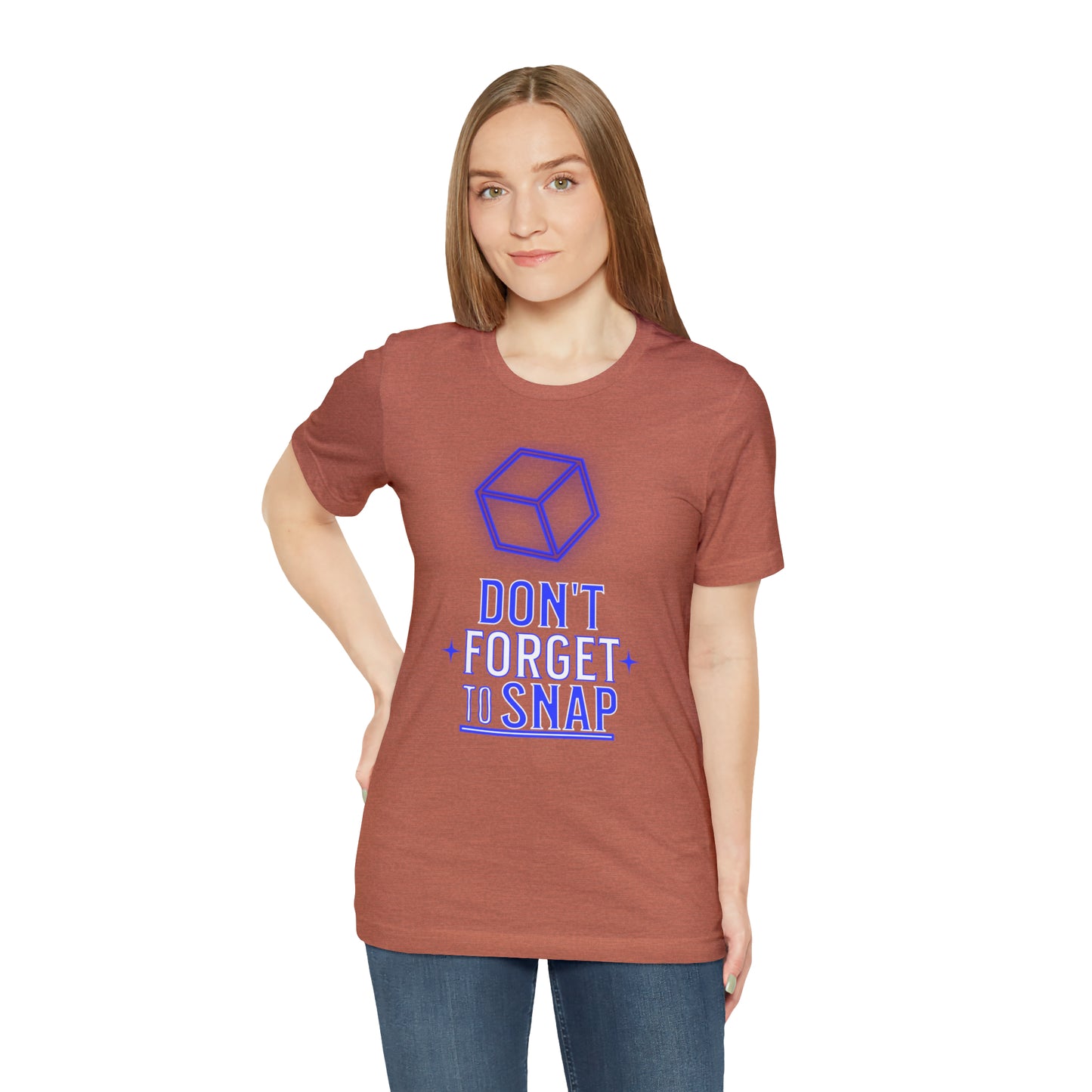"don't forget to snap" Marvel Snap Unisex Jersey Short Sleeve Tee