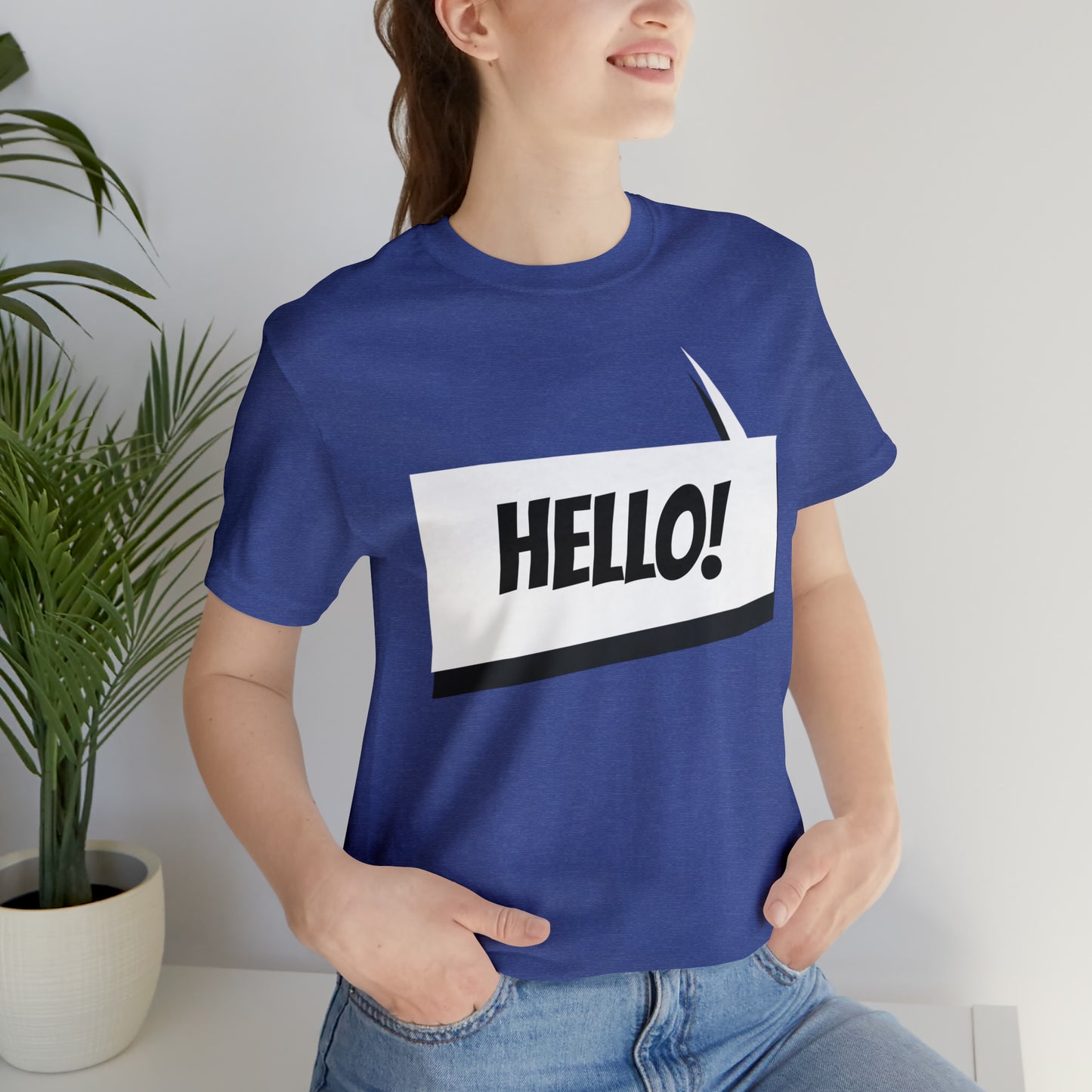 "hello!" Unisex Jersey Short Sleeve Tee
