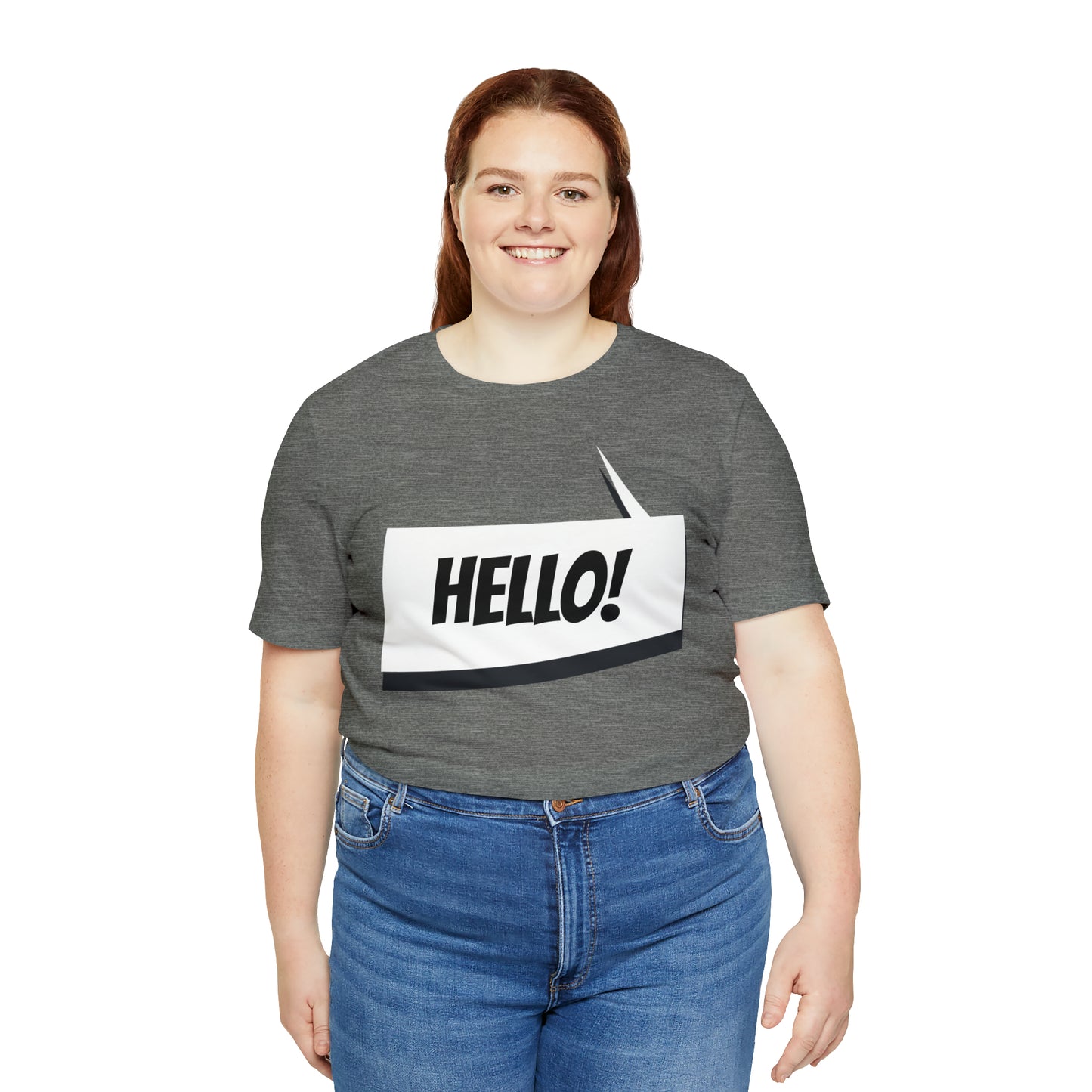 "hello!" Unisex Jersey Short Sleeve Tee