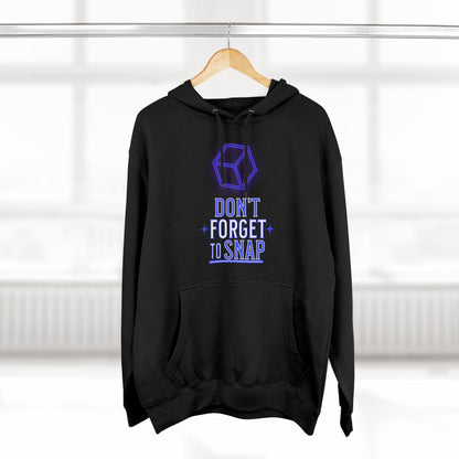 "Don't Forget to Snap" Marvel Snap Unisex Premium Pullover Hoodie