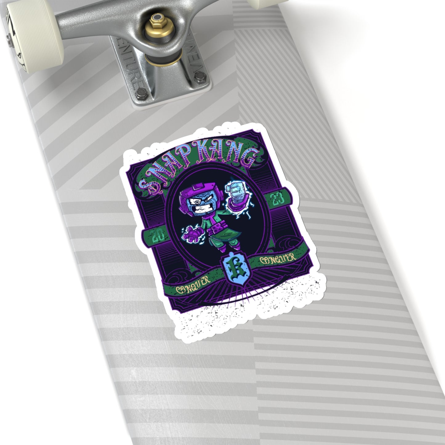 "Snap Kang Barber Logo" Marvel Snap Kiss-Cut Stickers