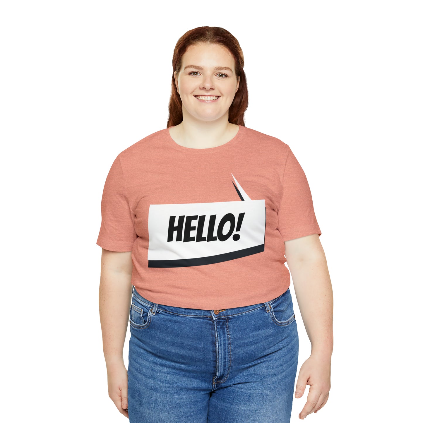 "hello!" Unisex Jersey Short Sleeve Tee