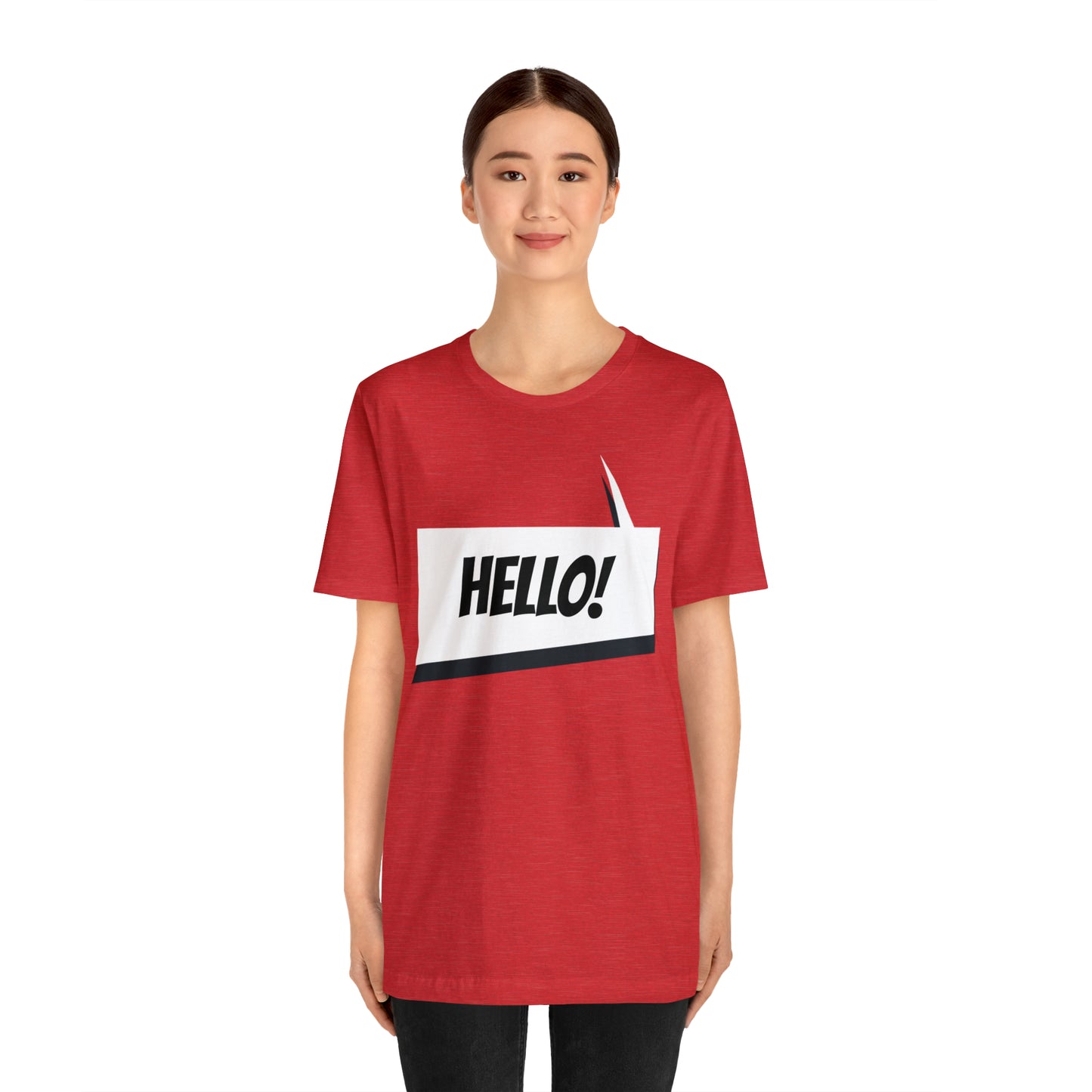 "hello!" Unisex Jersey Short Sleeve Tee