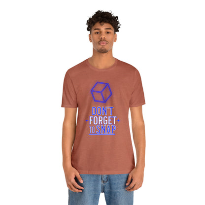 "don't forget to snap" Marvel Snap Unisex Jersey Short Sleeve Tee