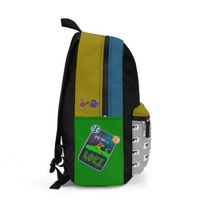 Snap Kang x Spooky Dino Marvel Snap inspired Alligator Loki & Throg Card - Backpack
