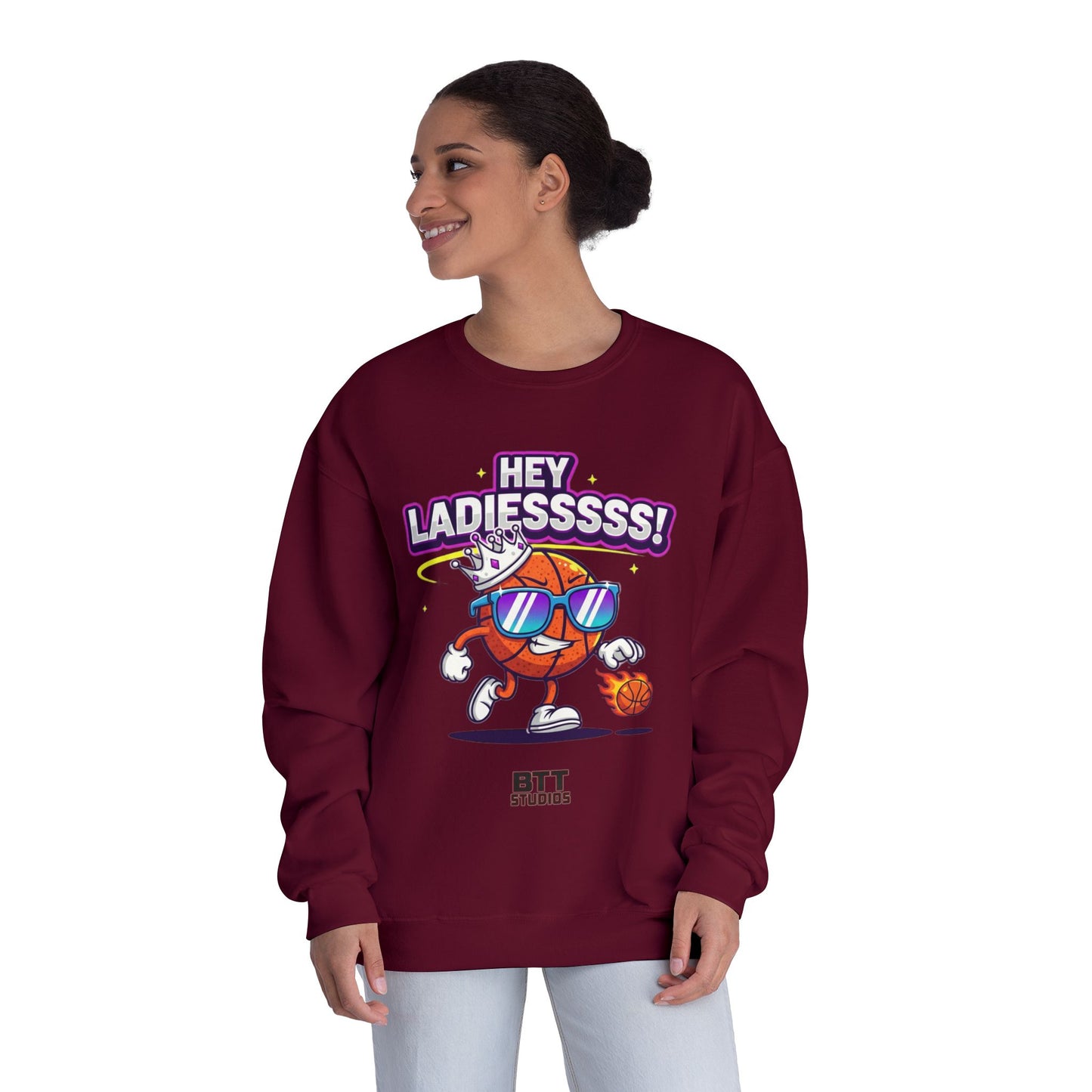 Hey Ladies Crown Crewneck Sweatshirt (Mult Colors)
