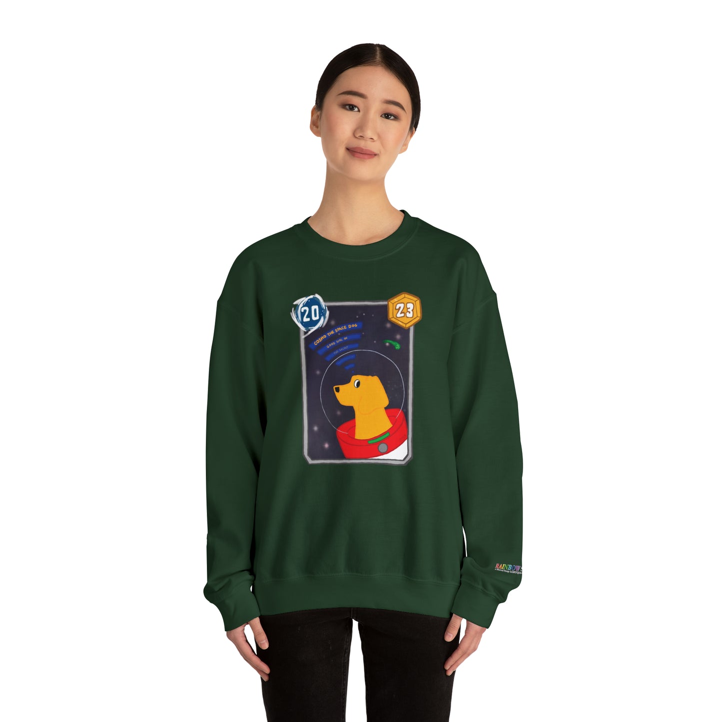 2023 Rainbow snapclash "Space Girl Cosmo Variant" marvel snap inspired Crewneck Sweatshirt