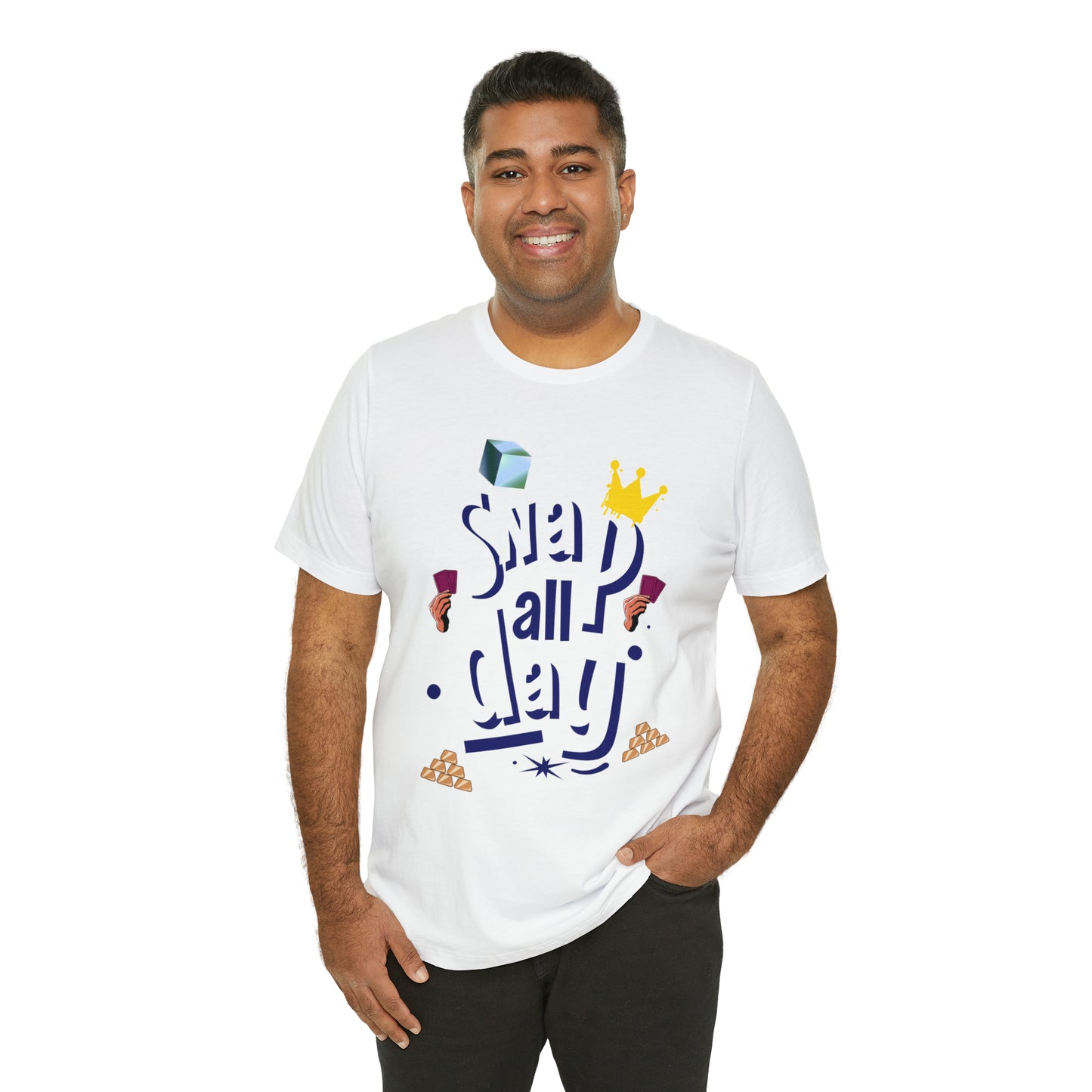 "Snap All Day" Short Sleeve Tee