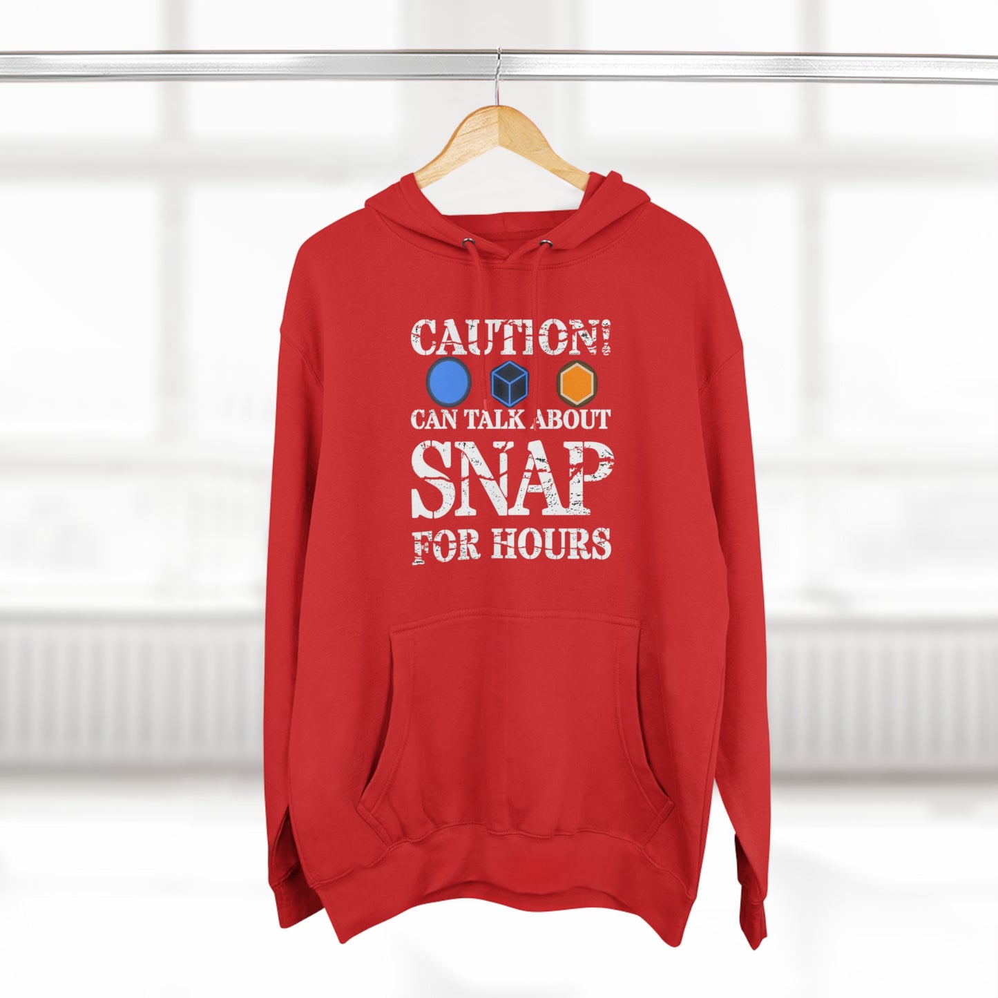 "Caution Can Snap All Day" Marvel Snap Unisex Premium Pullover Hoodie