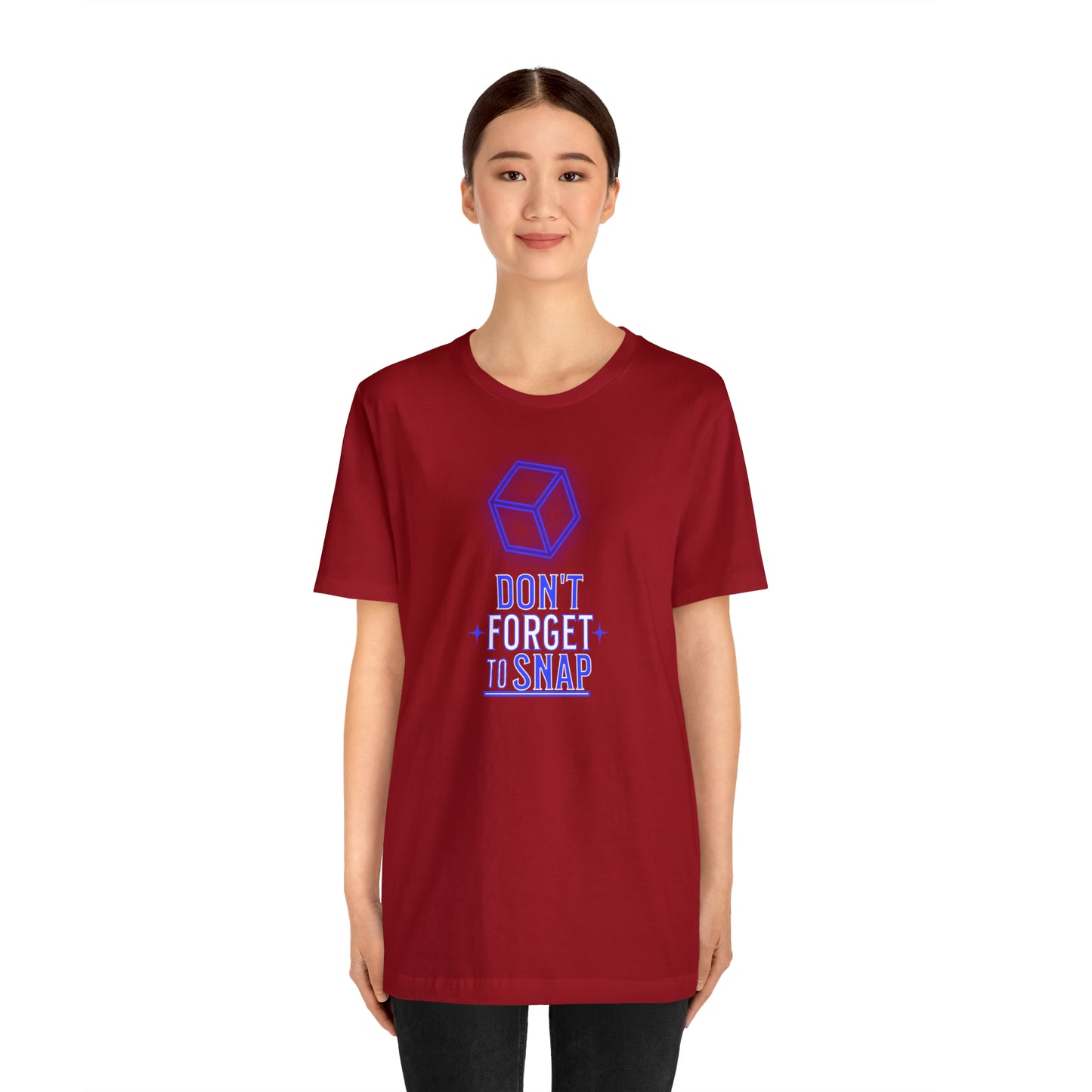 "don't forget to snap" Marvel Snap Unisex Jersey Short Sleeve Tee