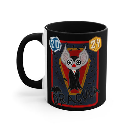 2024 Limited Edition Marvel Snap inspired Dracula Discard Collab | Snap Kang x Spooky Dinosaur Colorful Accent Mugs, 11oz