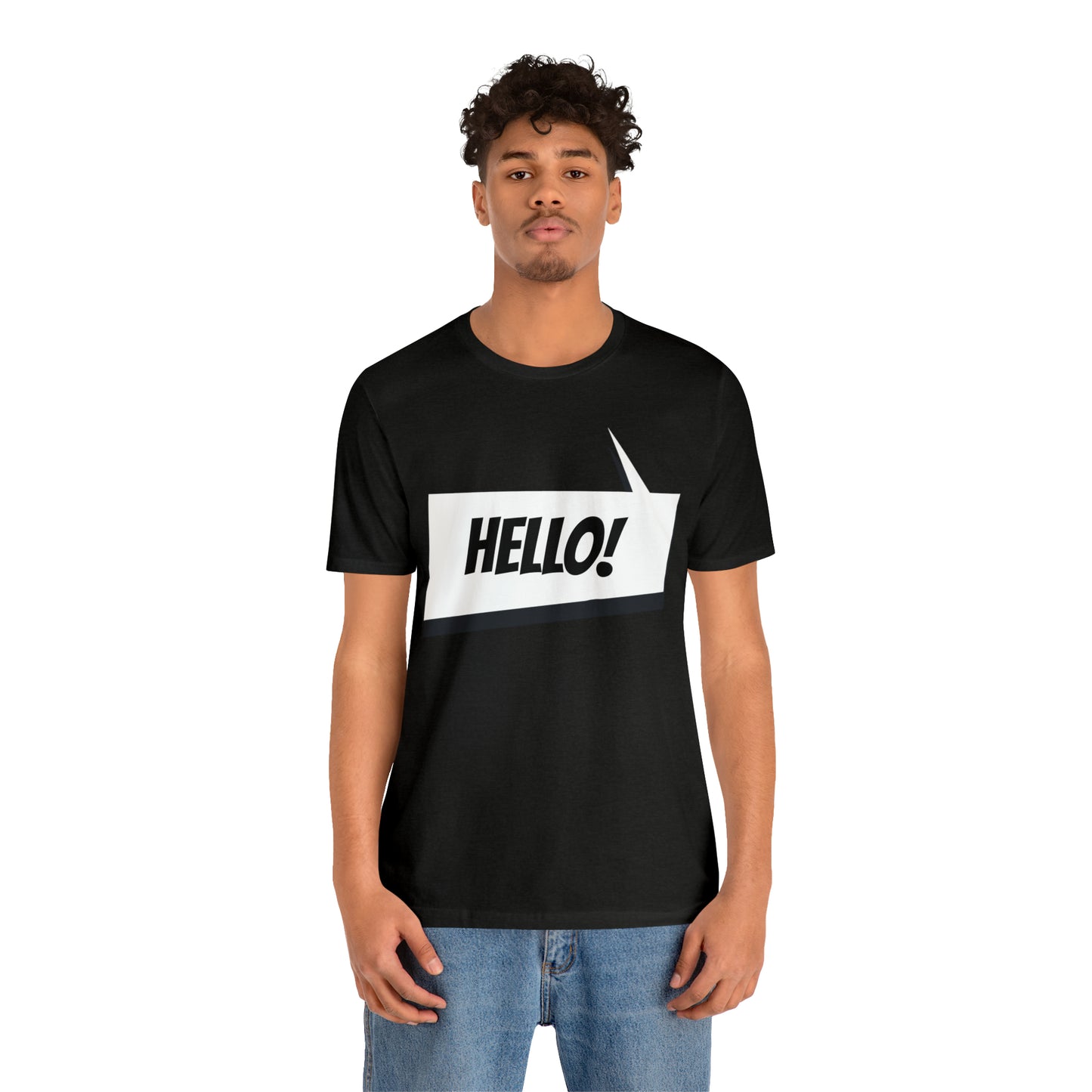 "hello!" Unisex Jersey Short Sleeve Tee