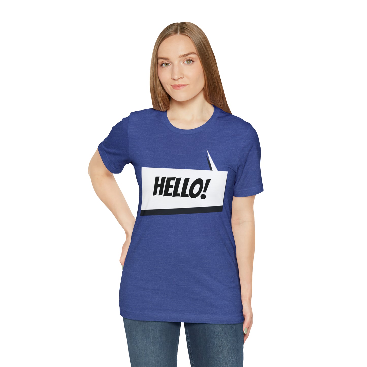 "hello!" Unisex Jersey Short Sleeve Tee