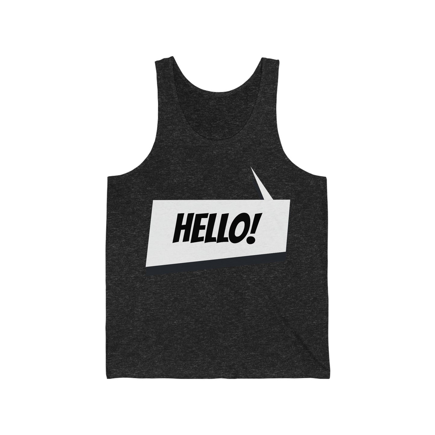 "hello!" Marvel Snap Unisex Jersey Tank