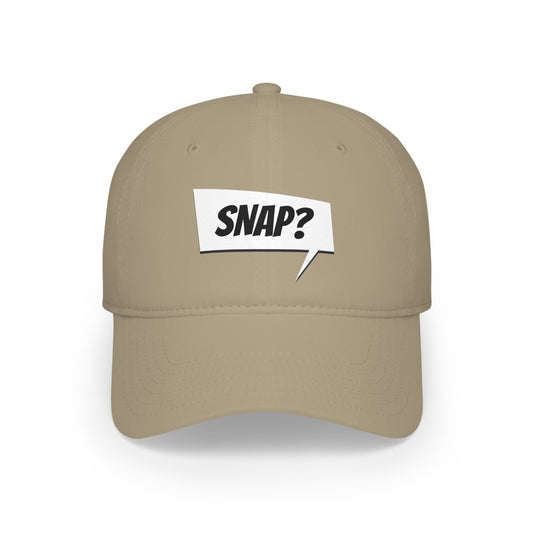 "snap?" Marvel Snap Low Profile Baseball Cap