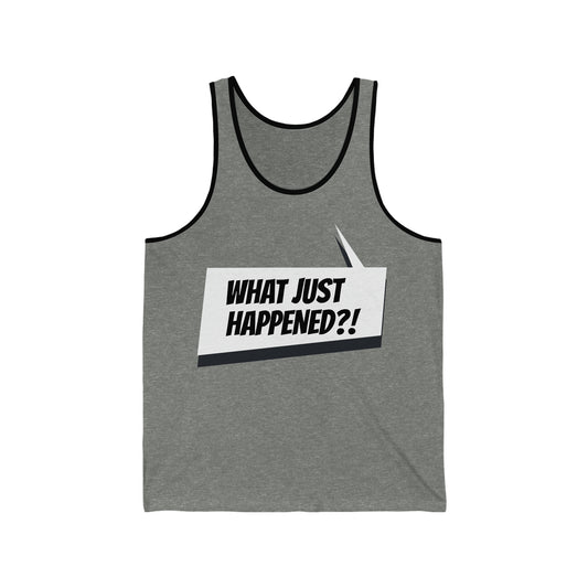 "What just happened?!" Marvel Snap Unisex Jersey Tank