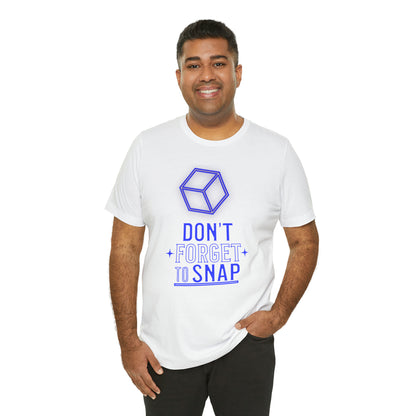 "don't forget to snap" Marvel Snap Unisex Jersey Short Sleeve Tee
