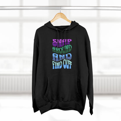 "Snap Around and Find Out" Marvel Snap Unisex Premium Pullover Hoodie