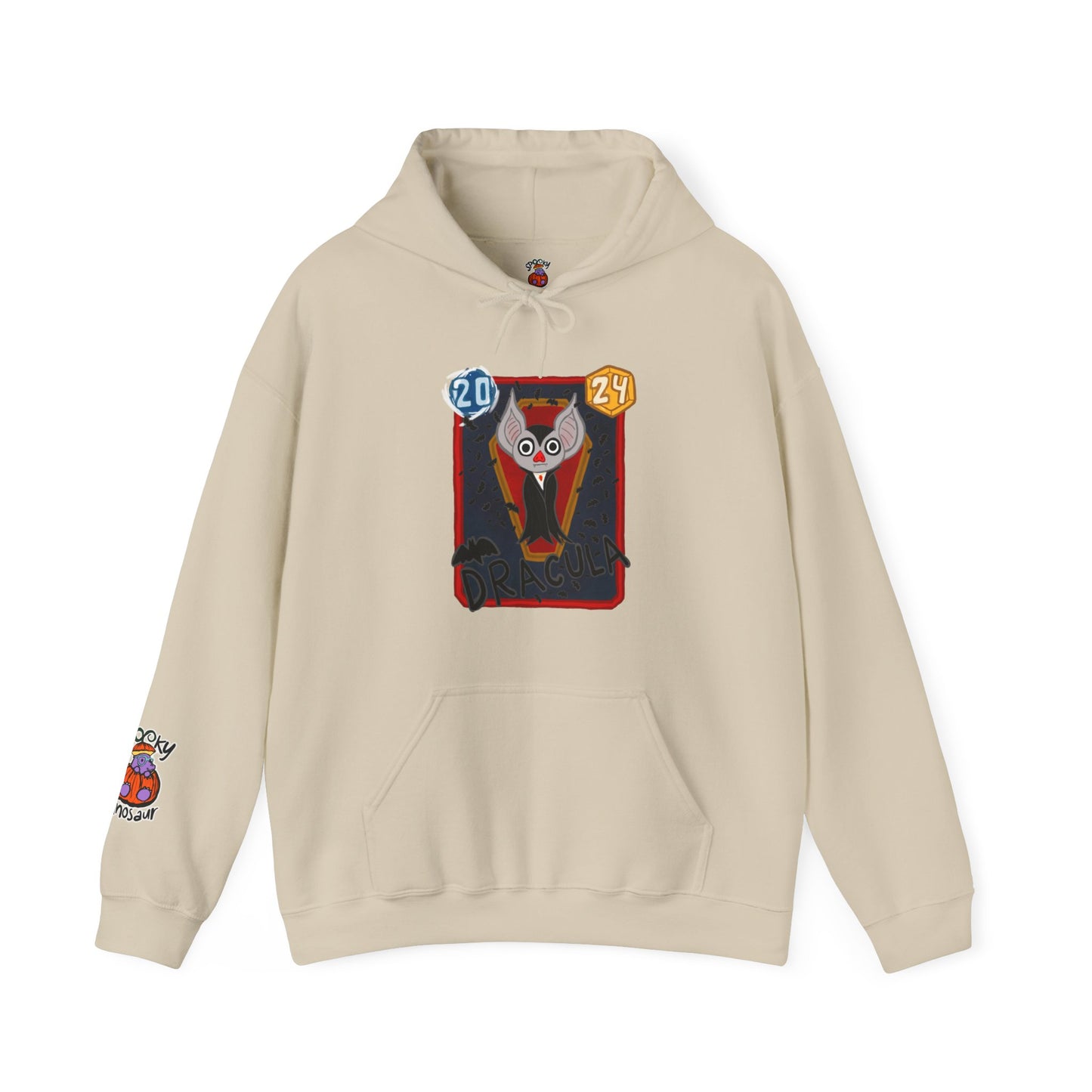 Snap Kang x Spooky Dino Marvel Snap inspired Dracula - Unisex Heavy Blend™ Hooded Sweatshirt