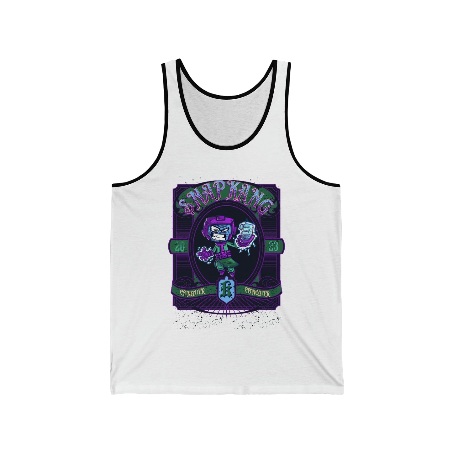 "Snap kang barber logo" Marvel Snap Unisex Jersey Tank