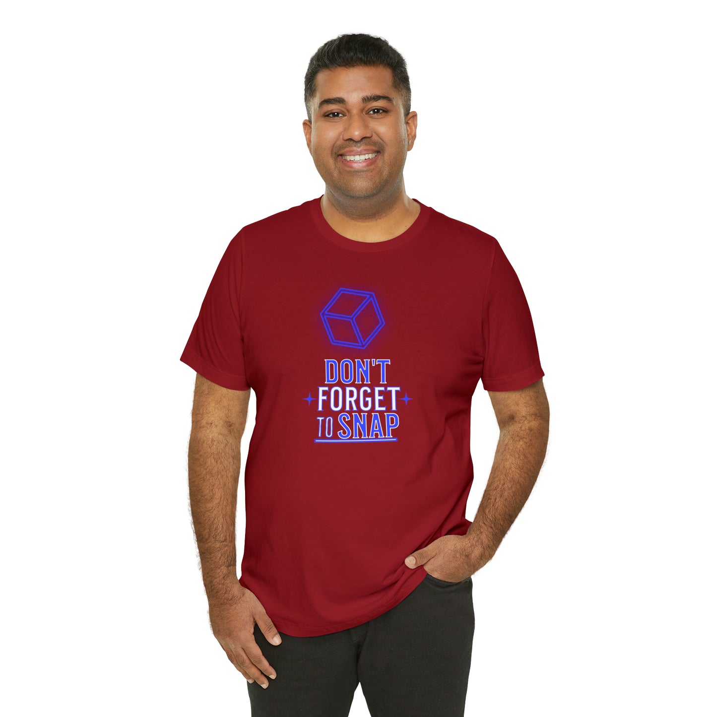 "don't forget to snap" Marvel Snap Unisex Jersey Short Sleeve Tee