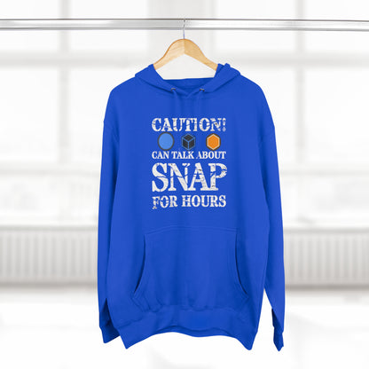 "Caution Can Snap All Day" Marvel Snap Unisex Premium Pullover Hoodie