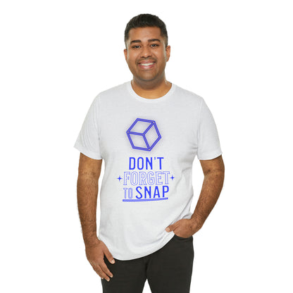 "don't forget to snap" Marvel Snap Unisex Jersey Short Sleeve Tee