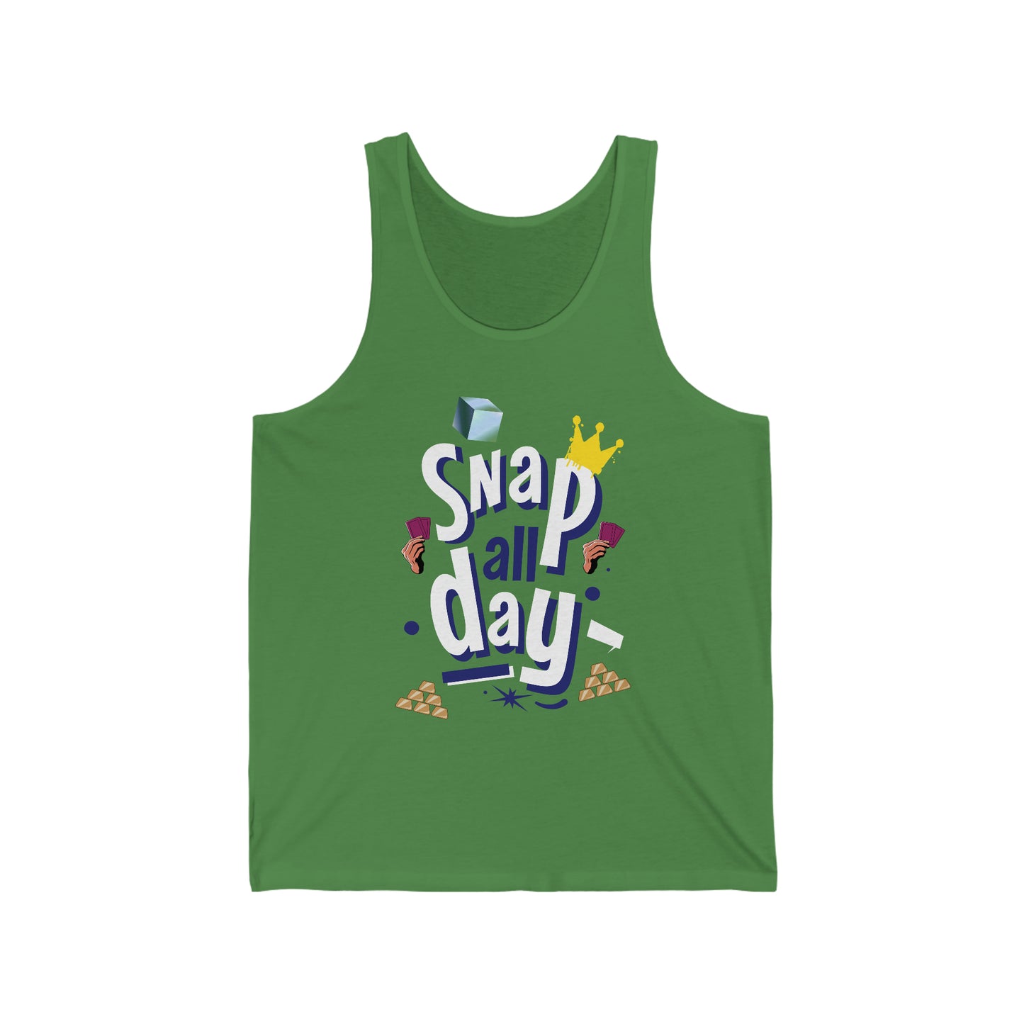 "snap all day" Marvel Snap Unisex Jersey Tank