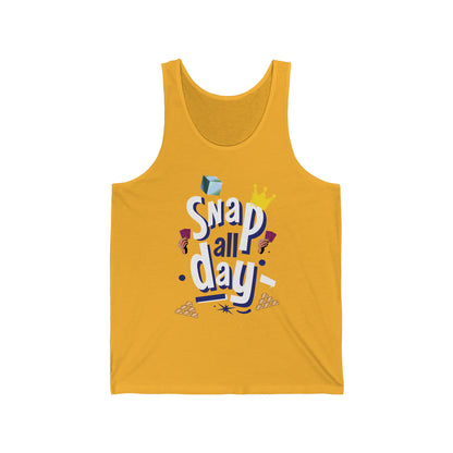 "snap all day" Marvel Snap Unisex Jersey Tank