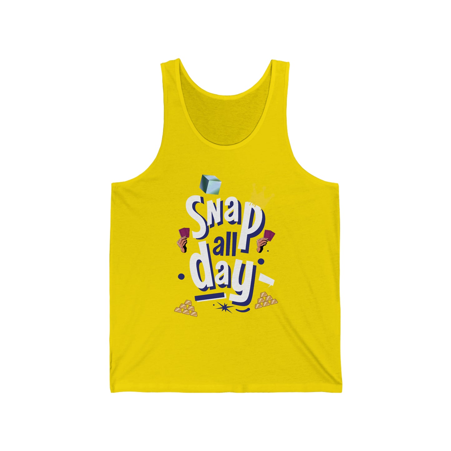 "snap all day" Marvel Snap Unisex Jersey Tank
