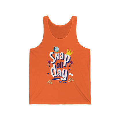 "snap all day" Marvel Snap Unisex Jersey Tank