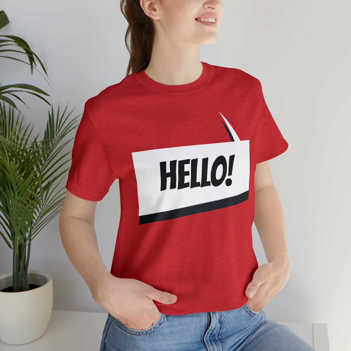 "hello!" Unisex Jersey Short Sleeve Tee
