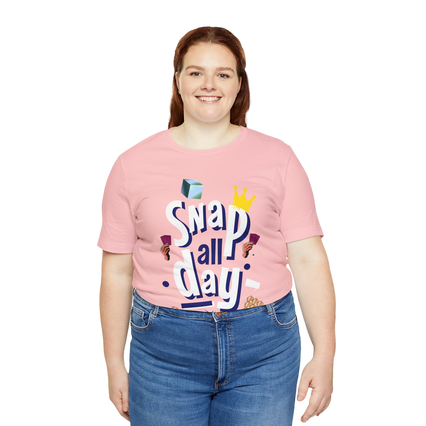 "Snap All Day" Short Sleeve Tee