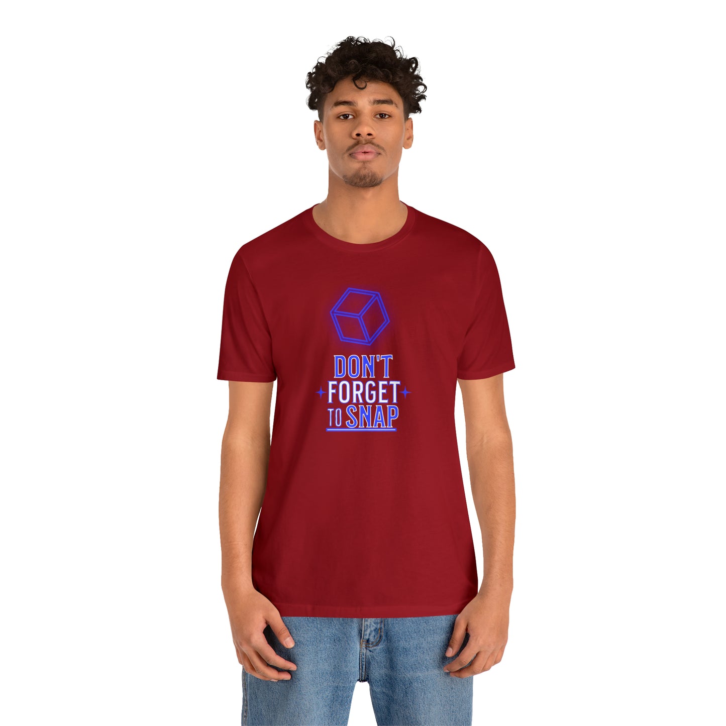 "don't forget to snap" Marvel Snap Unisex Jersey Short Sleeve Tee