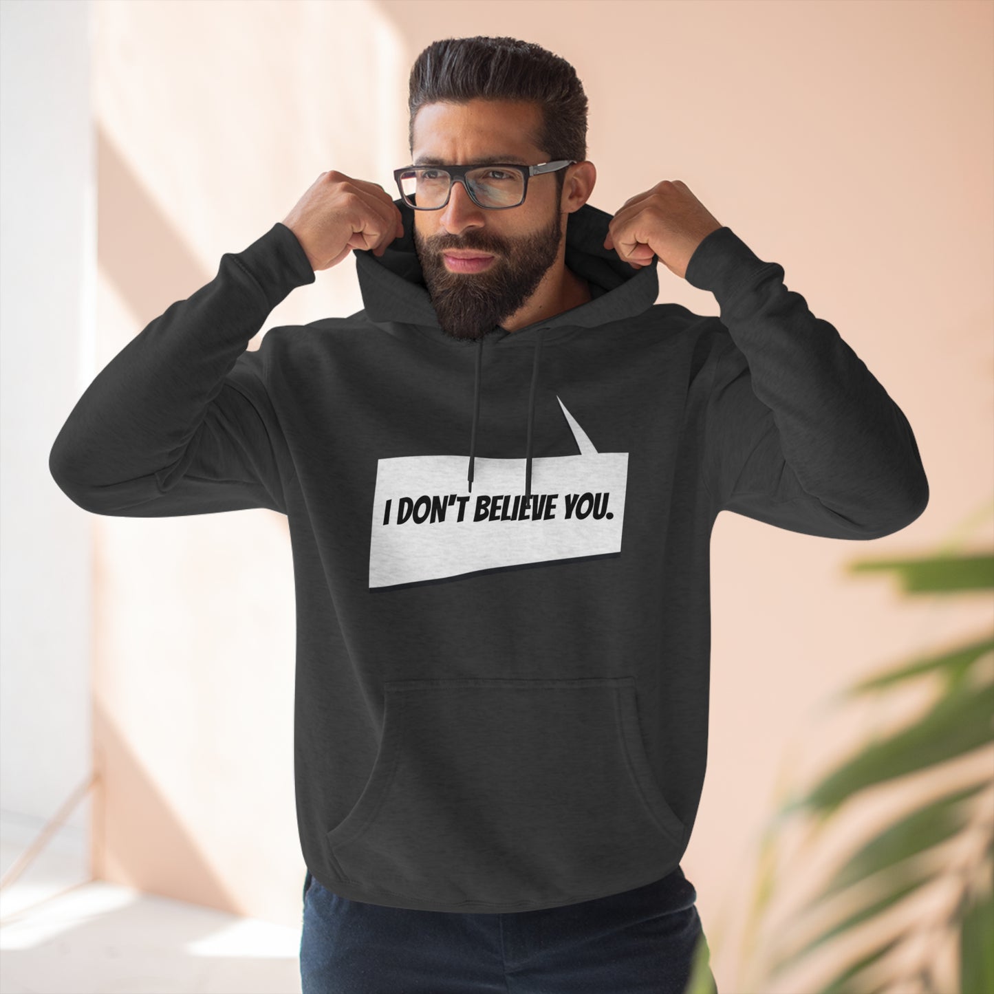 "I Don't Believe You" Marvel Snap Unisex Premium Pullover Hoodie