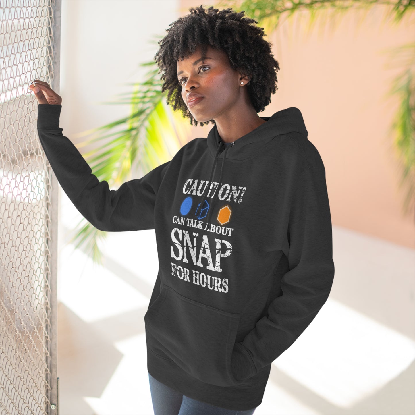 "Caution Can Snap All Day" Marvel Snap Unisex Premium Pullover Hoodie