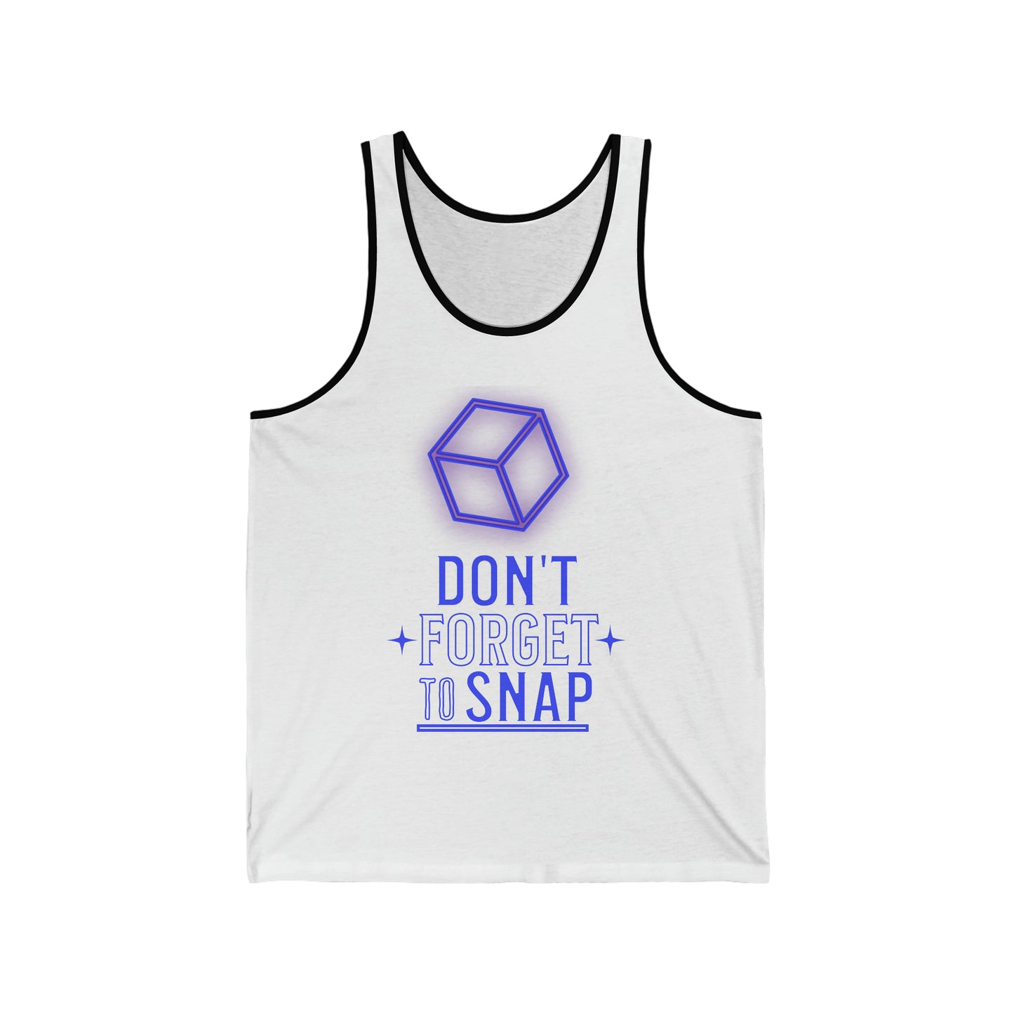 "don't forget to snap" Marvel Snap Unisex Jersey Tank