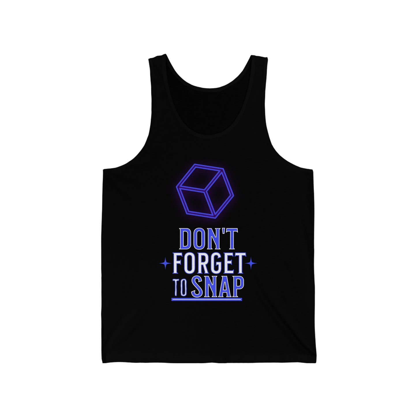 "don't forget to snap" Marvel Snap Unisex Jersey Tank