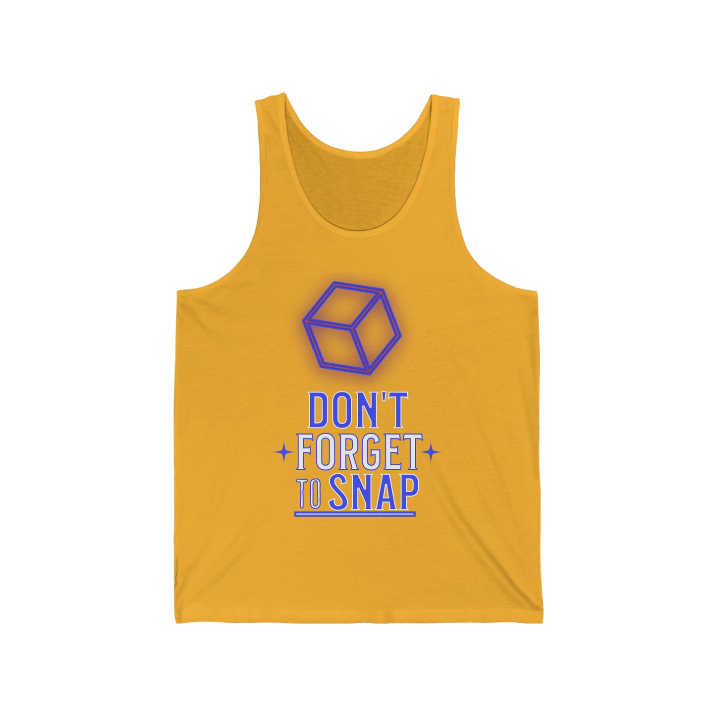 "don't forget to snap" Marvel Snap Unisex Jersey Tank