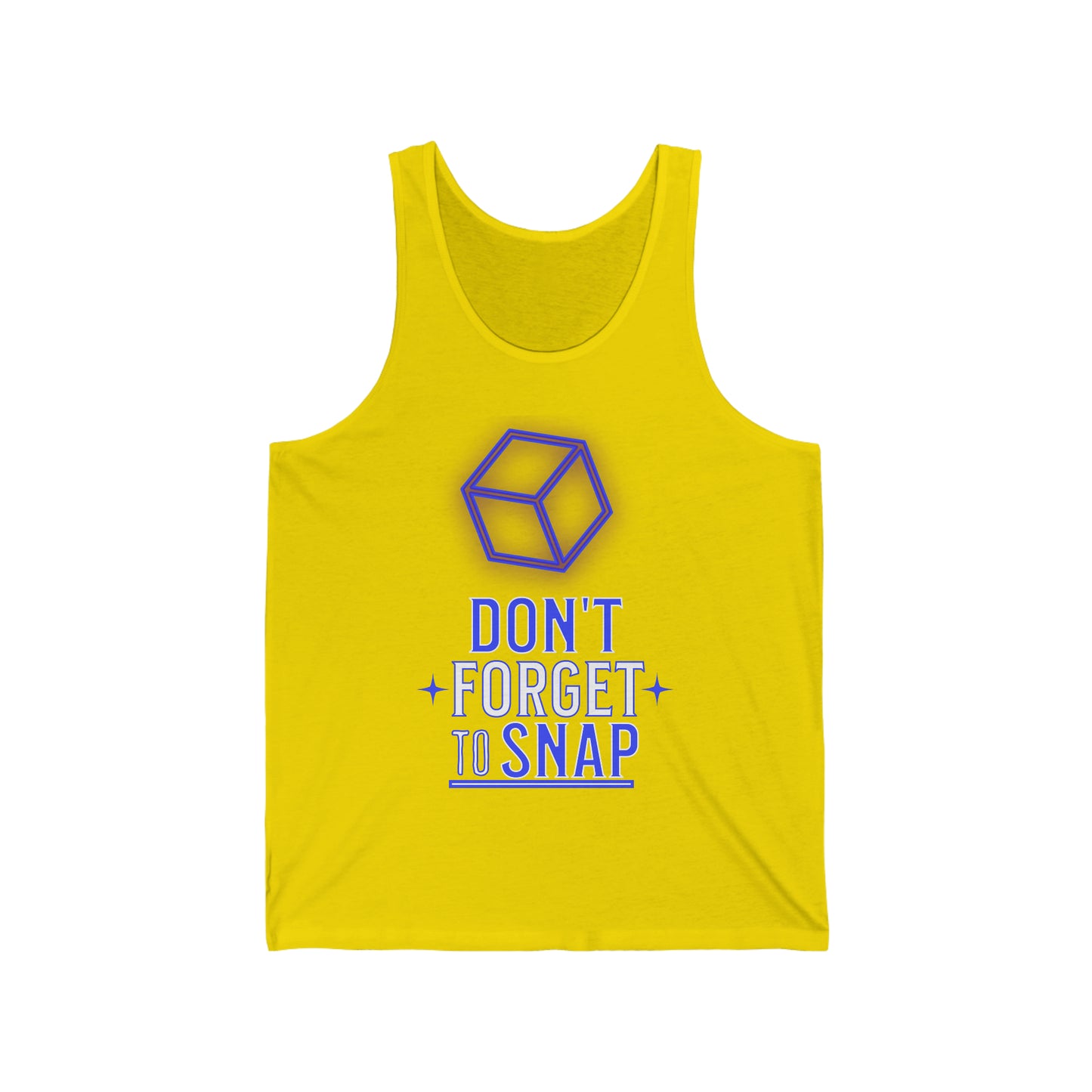 "don't forget to snap" Marvel Snap Unisex Jersey Tank