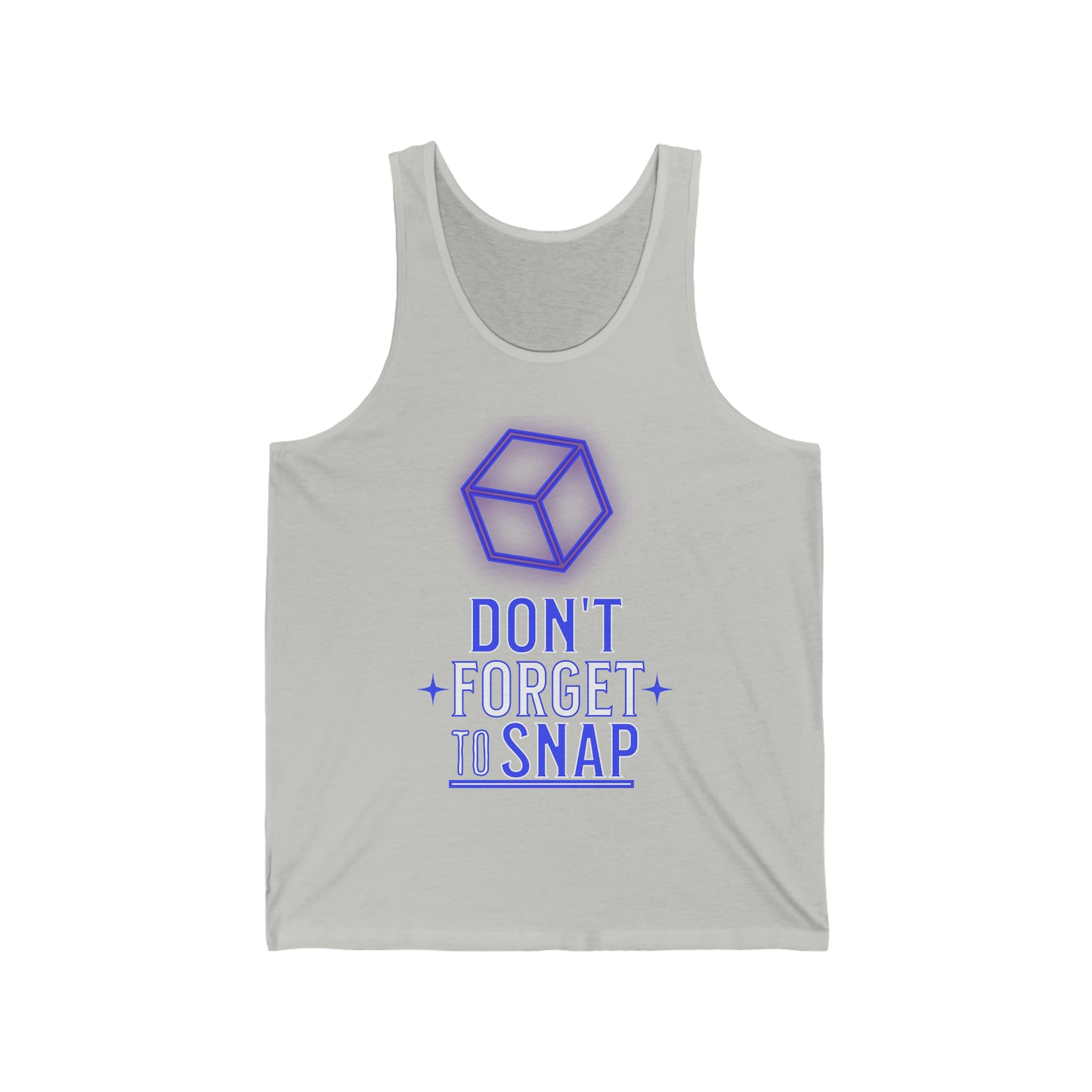 "don't forget to snap" Marvel Snap Unisex Jersey Tank