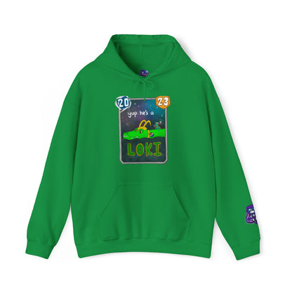Snap Kang x Spooky Dinosaur "Yup, he's a Loki" Variant Marvel Snap inspired Hooded Sweatshirt