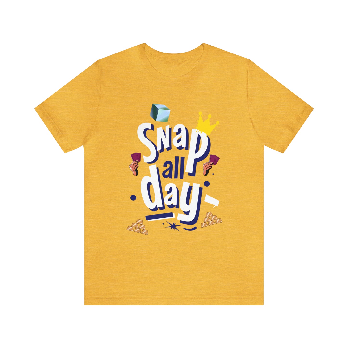 "Snap All Day" Short Sleeve Tee