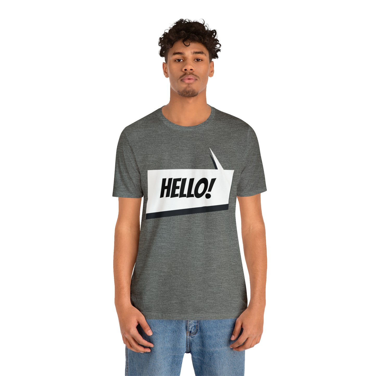 "hello!" Unisex Jersey Short Sleeve Tee