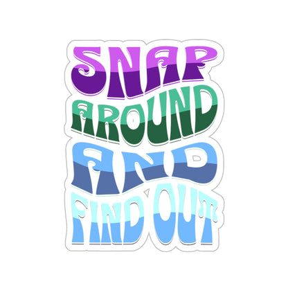 "Snap Around and Find Out" Marvel Snap Kiss-Cut Stickers