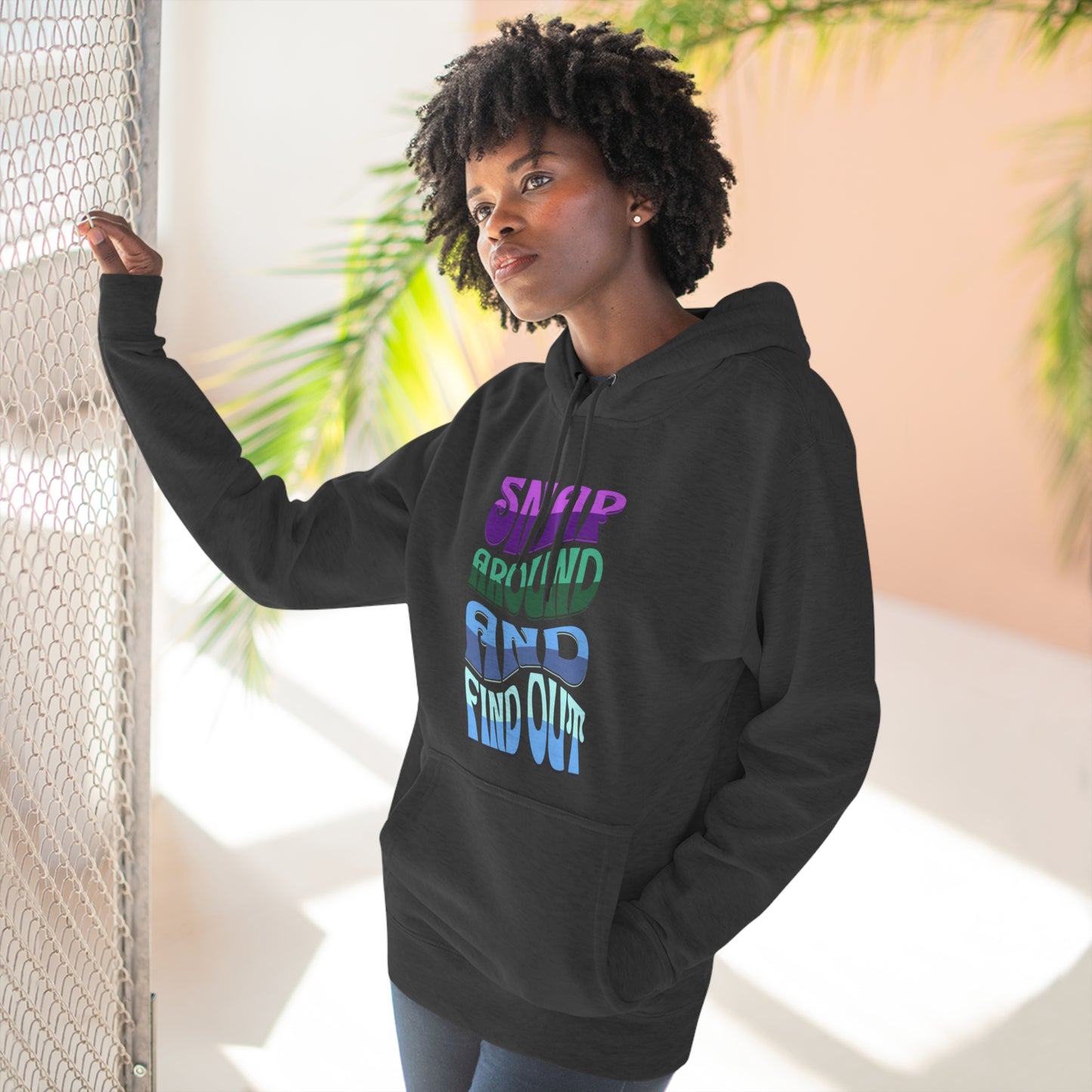 "Snap Around and Find Out" Marvel Snap Unisex Premium Pullover Hoodie