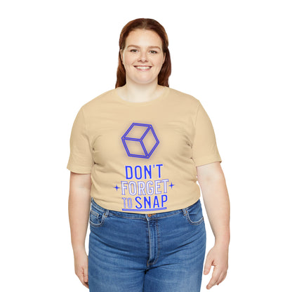 "don't forget to snap" Marvel Snap Unisex Jersey Short Sleeve Tee
